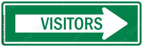 Visitor security sign no visitors