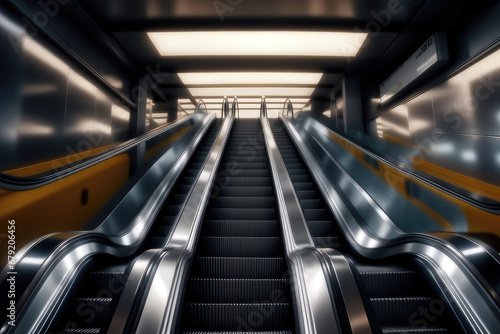 escalator, generated by artificial intelligence