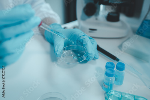 One of the laboratories where experiments are being conducted, A science experiment is being conducted in the laboratory, Scientist is experimenting with chemicals in the laboratory,