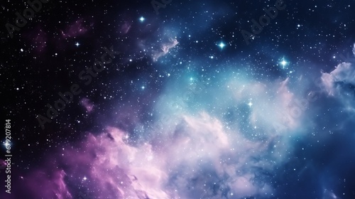 Galaxy background. Concept of space exploration © BraveSpirit