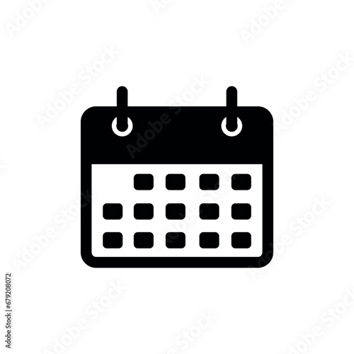 Calendar icon, schedule, date icon symbol vector illustration
