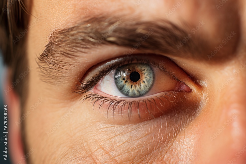 Fototapeta premium Picture of Strong and healthy eye of a man