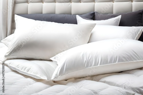 white pillow duvet cover bedroom set messy room pillows cushions head rest morning nap sleeping nighttime waking up messy home family life round pillows white luxury home decor bedroom style sleep
