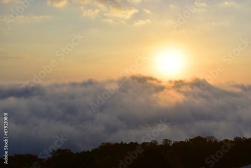 高谷山 高谷山霧の海展望台 広島 日の出 雲海 