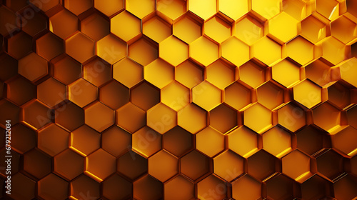 Honeycomb pattern background image.