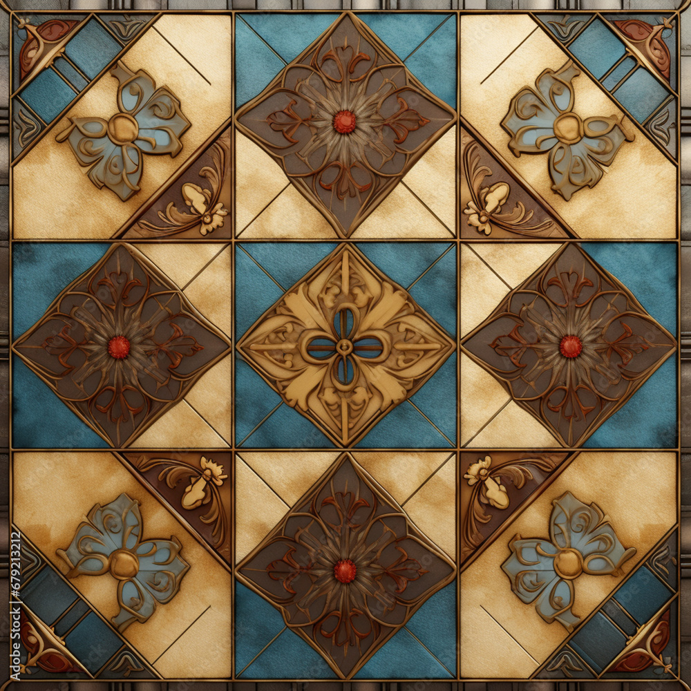 Picture of floor tile pattern wall tiles Home decoration pattern or ceiling. Picture of floor tile pattern wall tiles Home decoration pattern or ceiling.