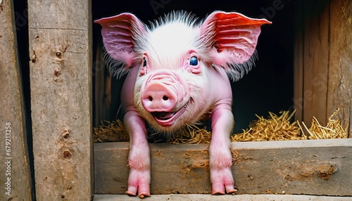 pig in a farm © Frantisek