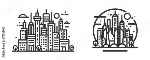 Cityscape Icon isolated on a white background