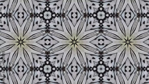Abstract kaleidoscope ornament mandala motion background pattern video animation 