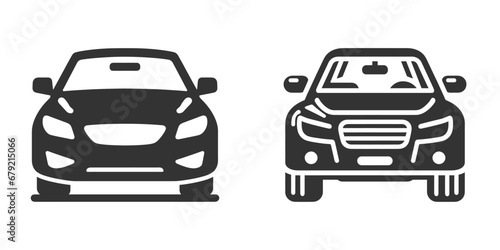Car icon isolated on a white background. Vector illustration