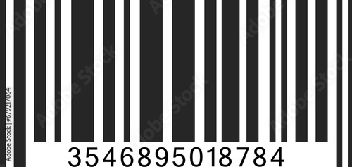 Bar code. Barcode illustration. Editable color