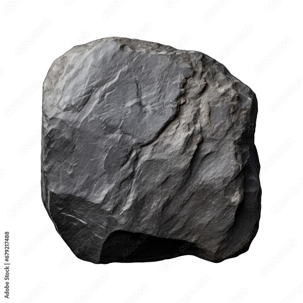 Obraz premium Graphite stone isolated on transparent background