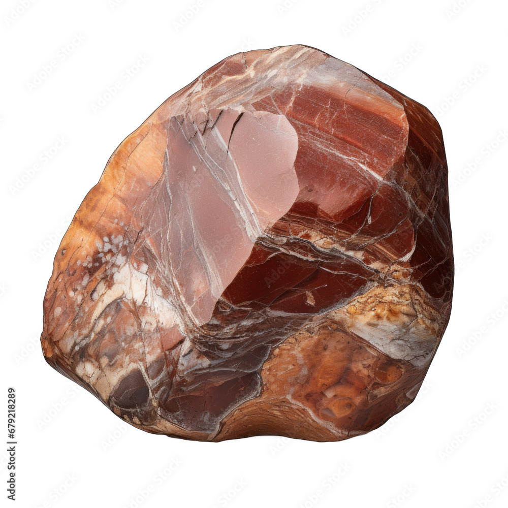 Jasper boulder isolated on transparent background Jasper boulder isolated on transparent background