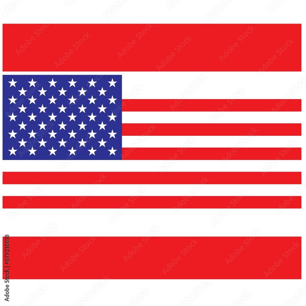 Naklejka premium USA flag