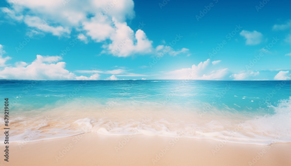 beach with sky generating by AI technology beach with sky generating by AI technology