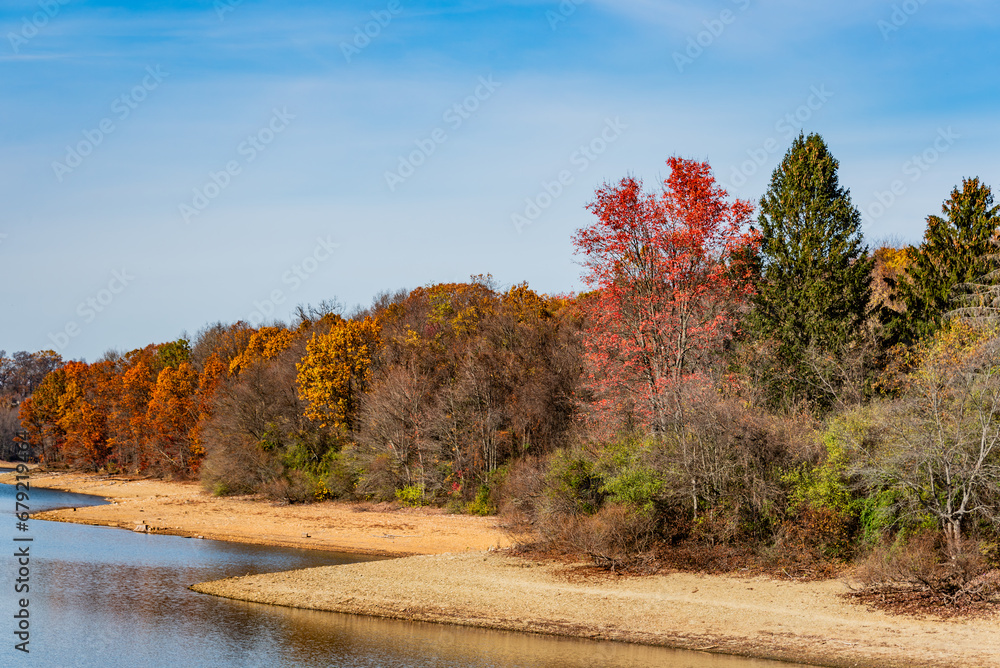 Obraz premium A Dry Autumn in Pennsylvania, USA