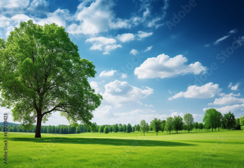 trees and sky generating by AI technology