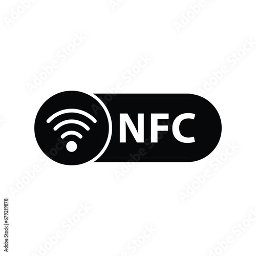nfc icon vector wireless pay payment photo