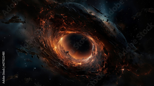 Black Hole in the Milky Way Galaxy. Generative Ai