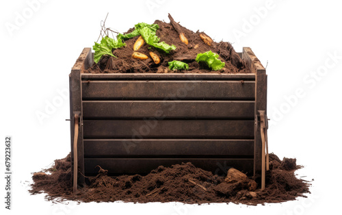 Charming Photo of Compost Bin Isolated on Transparent Background PNG. photo