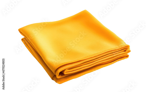 Colorful Yellow Electrostatic Cleaning Cloth Isolated on Transparent Background PNG.