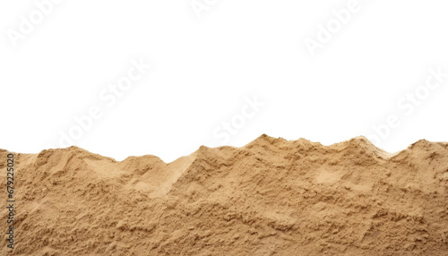 sand isolated on transparent background cutout
