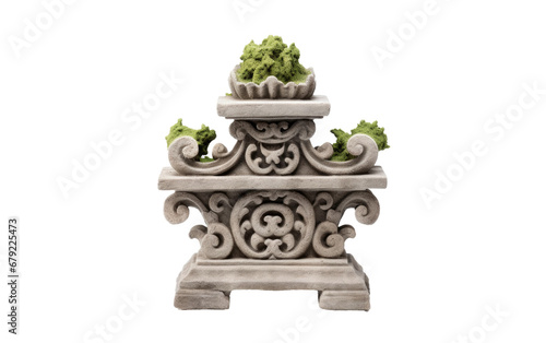 Lovely Hand Made Garden Ornament Isolated on Transparent Background PNG.
