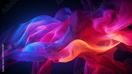 Colored light background, dark background. Beautiful fire wallpaper 3D rendering