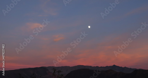 Sunset over Lake Mead National Recreation Area  Nevada