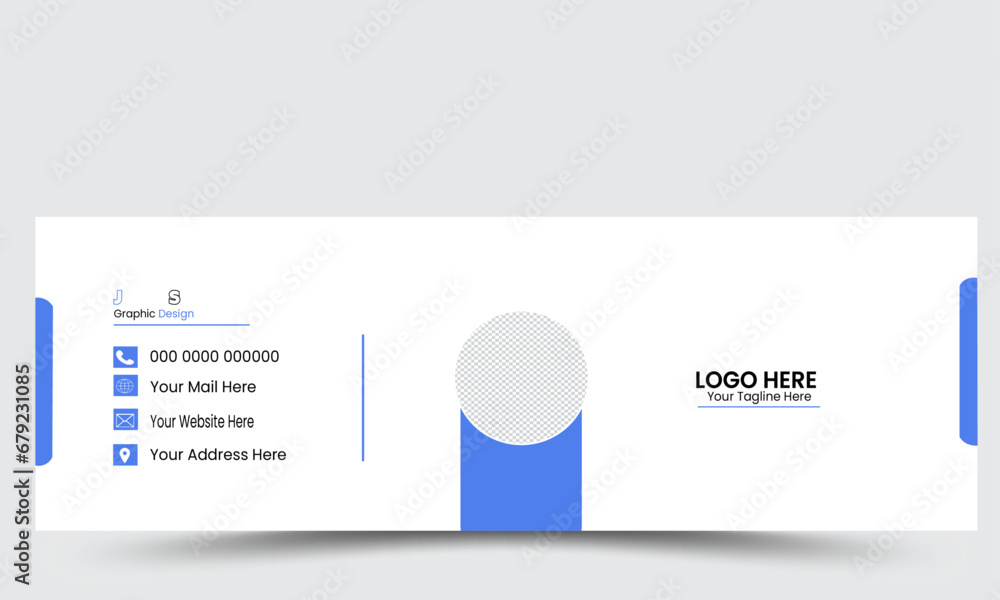 Fototapeta premium email signature template