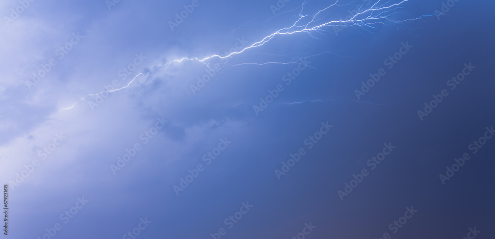 Lightning from the black and blue sky. Storm clouds. Lightning from the black and blue sky. Storm clouds.