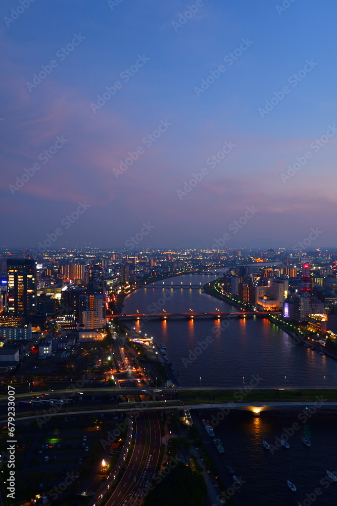 Fototapeta premium 朱鷺メッセ展望室からの眺望(新潟県)