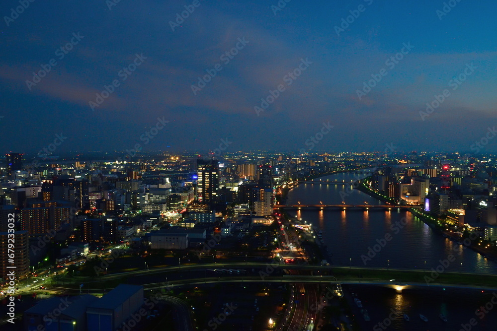 Fototapeta premium 朱鷺メッセ展望室からの眺望（新潟県）