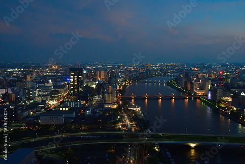 Wallpaper Mural 朱鷺メッセ展望室からの眺望（新潟県） Torontodigital.ca