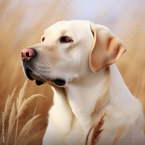 golden retriever dog portrait © Daria