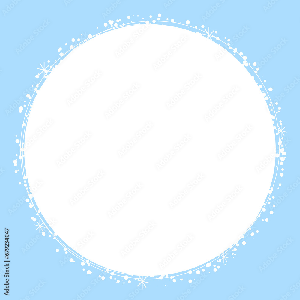 Blue frame Winter Snow with a transparent background for photos. PNG Blue frame Winter Snow with a transparent background for photos. PNG
