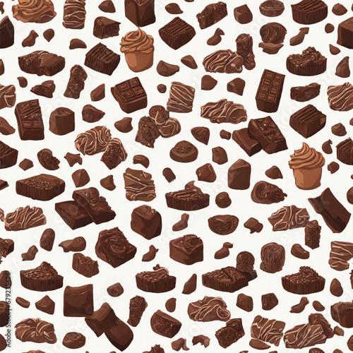 seamless pattern with beans