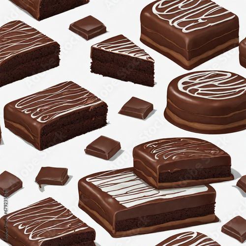 chocolate bar isolated on white background