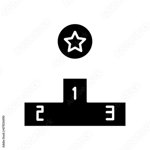 podium glyph icon
