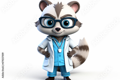 Doctor badger cartoon character © Yoshimura