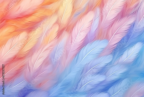 abstract colourful feather backgroud
