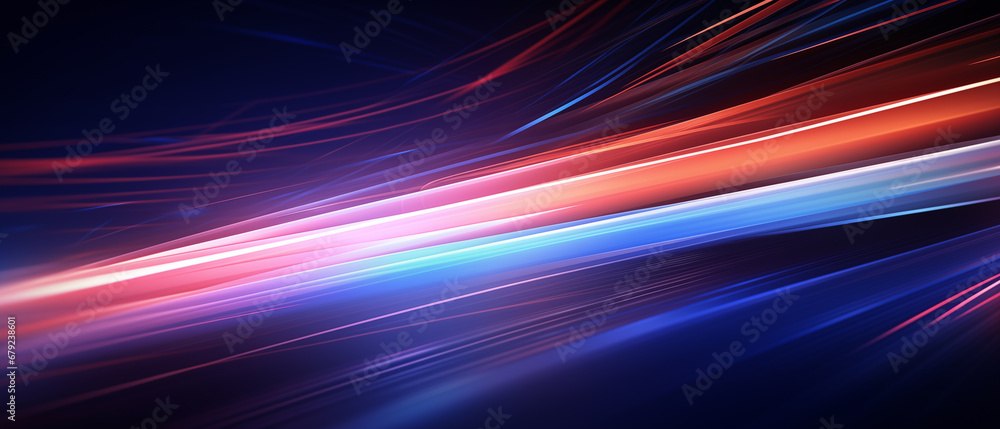 glowing rays of light on a dark background - theme of technological background graphics, speed or abstract hi-tech glowing rays of light on a dark background - theme of technological background graphics, speed or abstract hi-tech