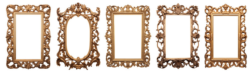 Set of Ornate Intricate Victorian Era Frames - Victorian - Renaissance - Edwardian - Gothic - Regency - Premium pen tool cutout