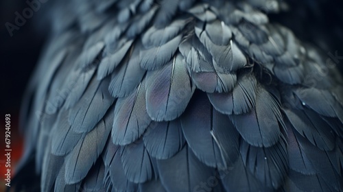 A close-up of a grey parrot's feet, a fascinating glimpse into the intricate structure that allows for climbing and gripping. photo