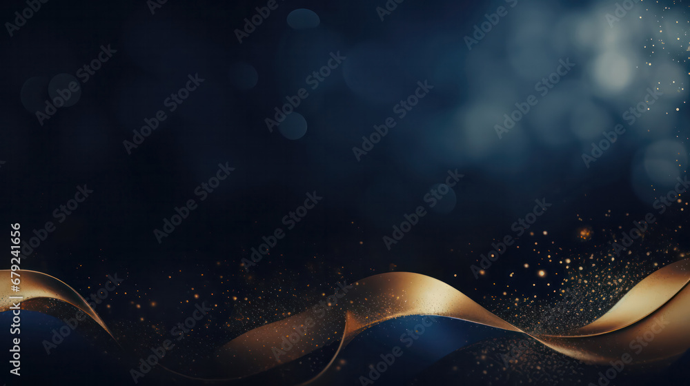 Luxurious Navy Blue and Gold Glam, Elegant Glittering Background for Sophisticated Designs Luxurious Navy Blue and Gold Glam, Elegant Glittering Background for Sophisticated Designs