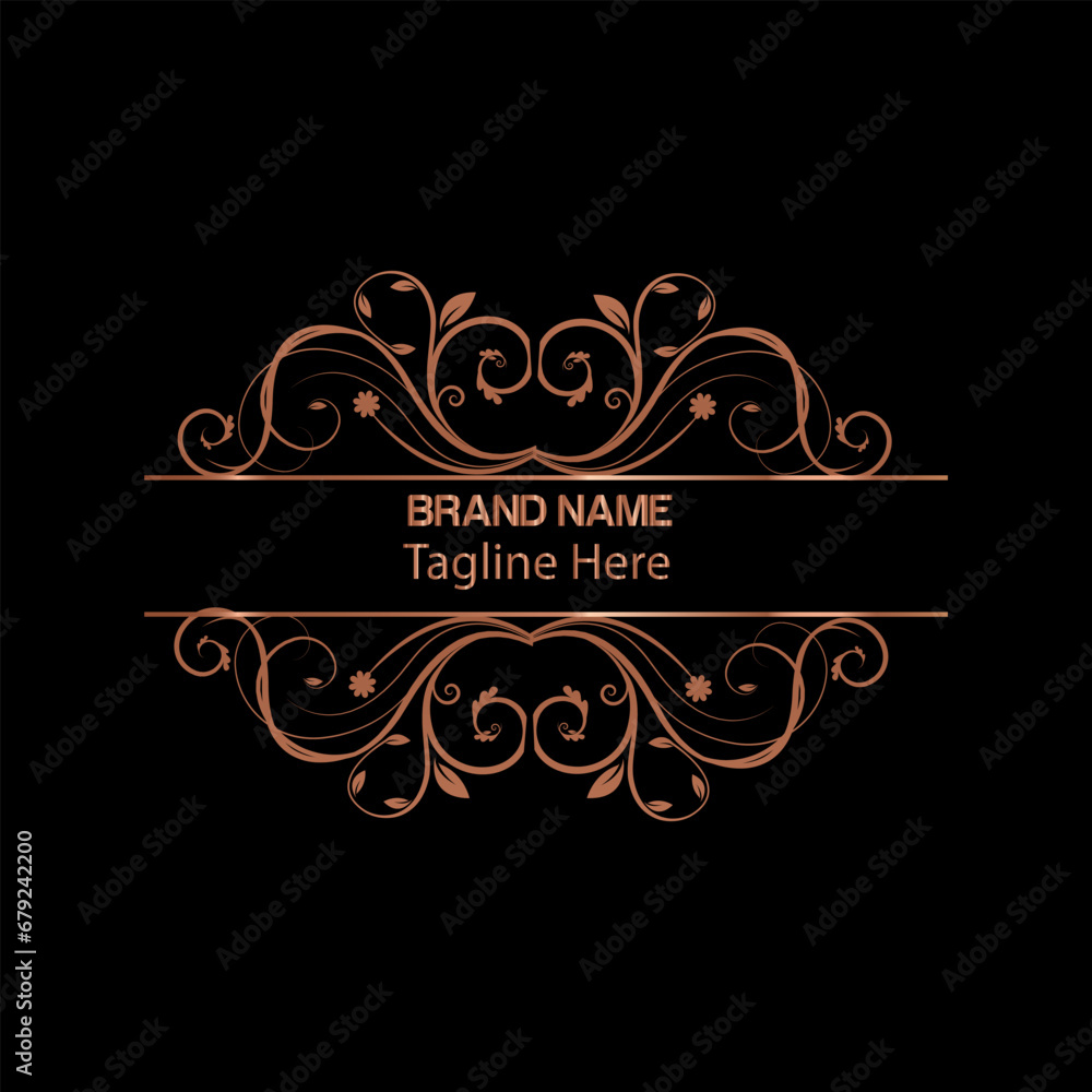 creative letter logo design with golden color creative letter logo design with golden color