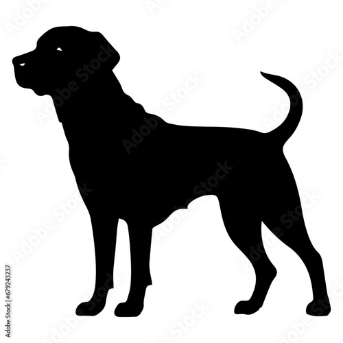 labrador retriever Dog Vector Silhouette  Generative AI.