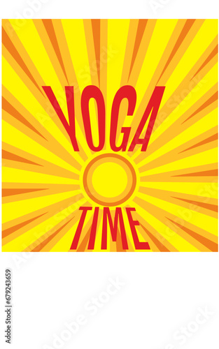 yoga time shining sun light 