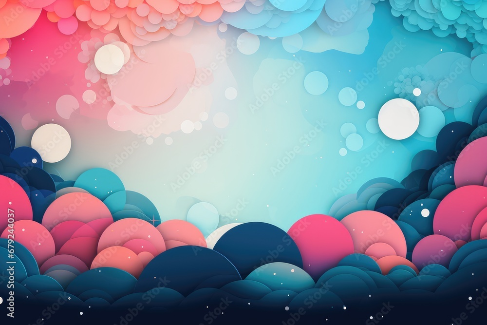 Abstract colorful background with clouds and sun. Abstract background for Make Your Dream Come True Day. Abstract colorful background with clouds and sun. Abstract background for Make Your Dream Come True Day.