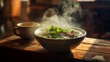 A Steaming Bowl of Vietnamese Pho
